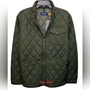Polo Ralph Lauren Men's Water Repellent Quilted Jacket Company Olive  NWT:$298
